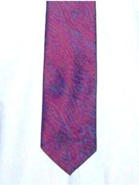 Tie Polyester Neck Tie  Made by Tie Tree California Burgundy Black Swirl Men's